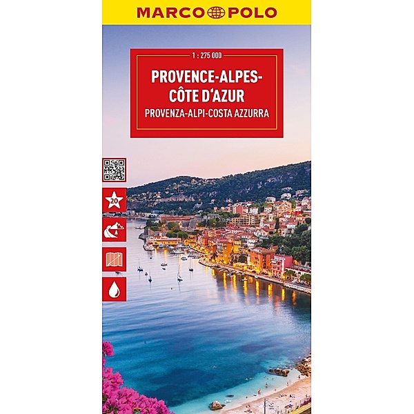 MARCO POLO Reisekarte Provence-Alpes-Côte d'Azur 1:275.000
