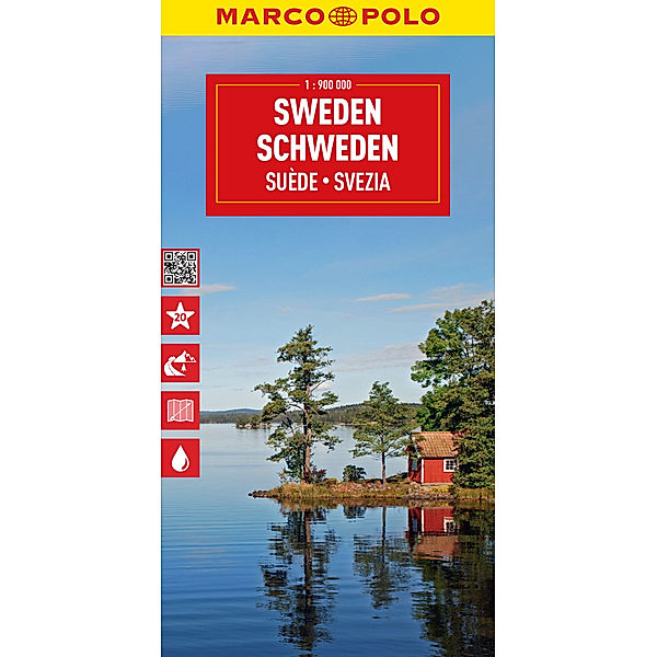 MARCO POLO Reisekarte Schweden 1:900.000