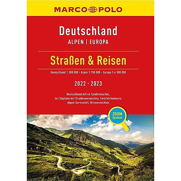 MARCO POLO Straßen & Reisen 2022/2023 Deutschland 1:300.000