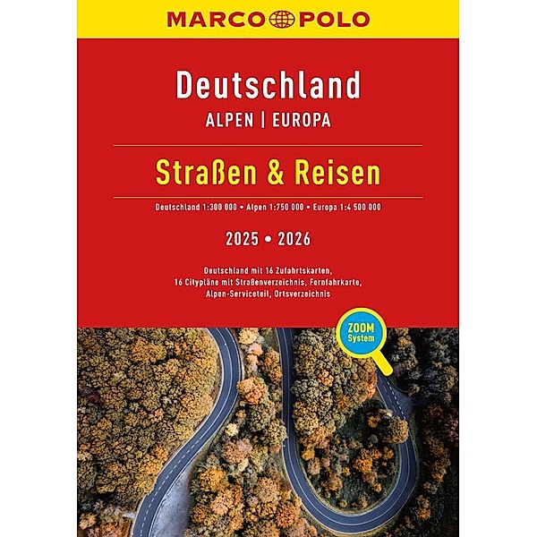 MARCO POLO Straßen & Reisen 2025/2026 Deutschland 1:300.000