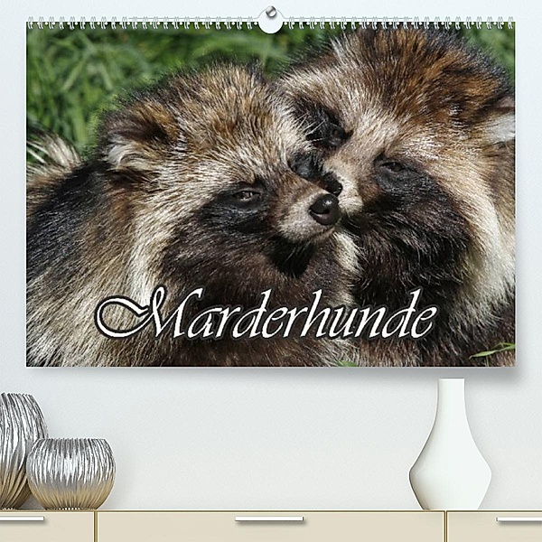 Marderhunde (Premium, hochwertiger DIN A2 Wandkalender 2023, Kunstdruck in Hochglanz), Antje Lindert-Rottke