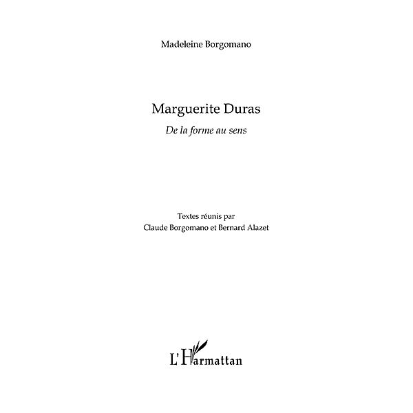 Marguerite Duras / Hors-collection, Lidia Calderoli