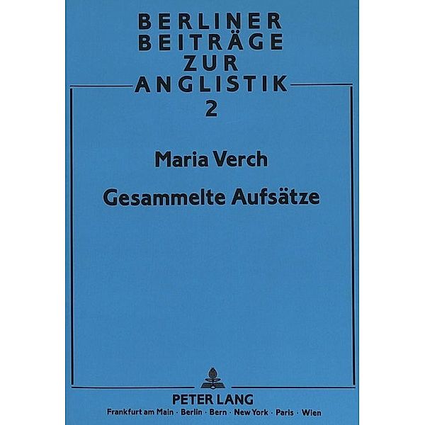 Maria Verch: Gesammelte Aufsätze