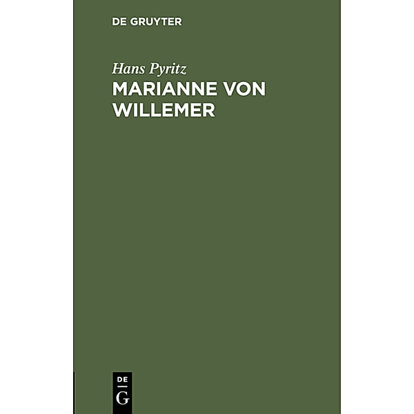 Marianne von Willemer, Hans Pyritz