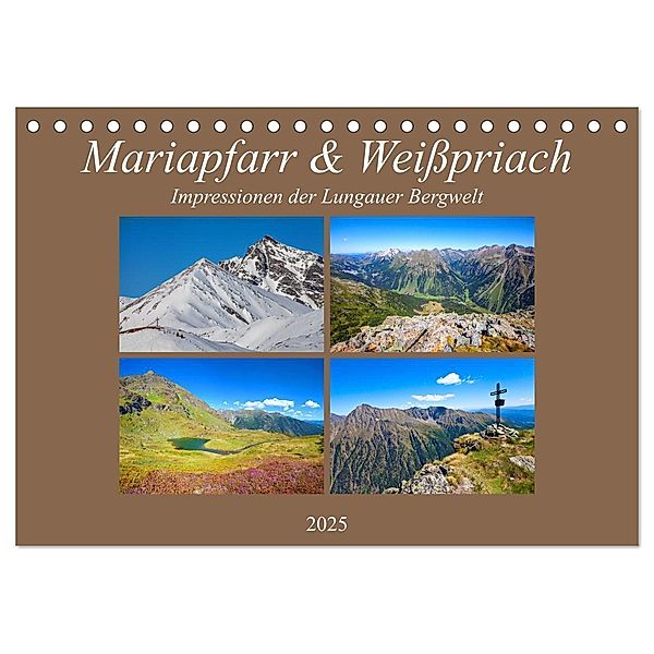 Mariapfarr & Weisspriach (Tischkalender 2025 DIN A5 quer), CALVENDO Monatskalender, Calvendo, Christa Kramer