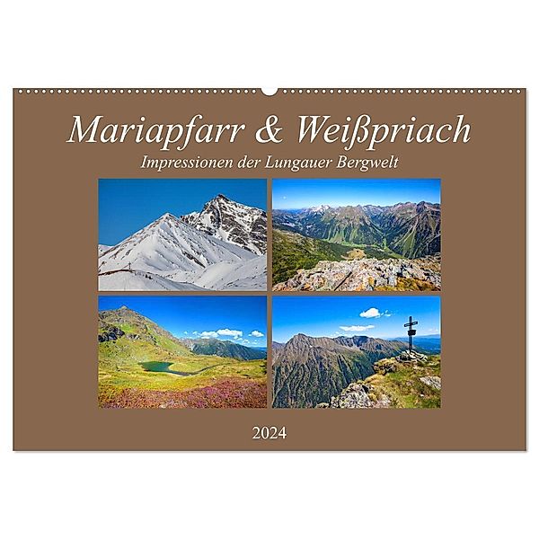 Mariapfarr & Weißpriach (Wandkalender 2024 DIN A2 quer), CALVENDO Monatskalender, Christa Kramer