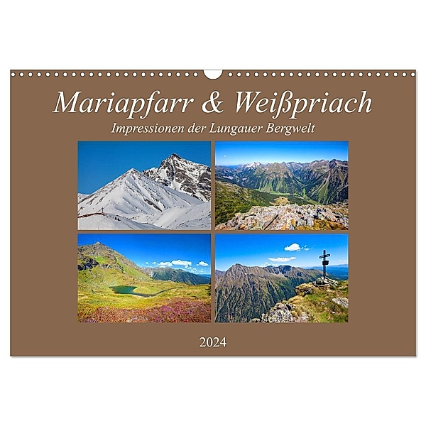 Mariapfarr & Weißpriach (Wandkalender 2024 DIN A3 quer), CALVENDO Monatskalender, Christa Kramer