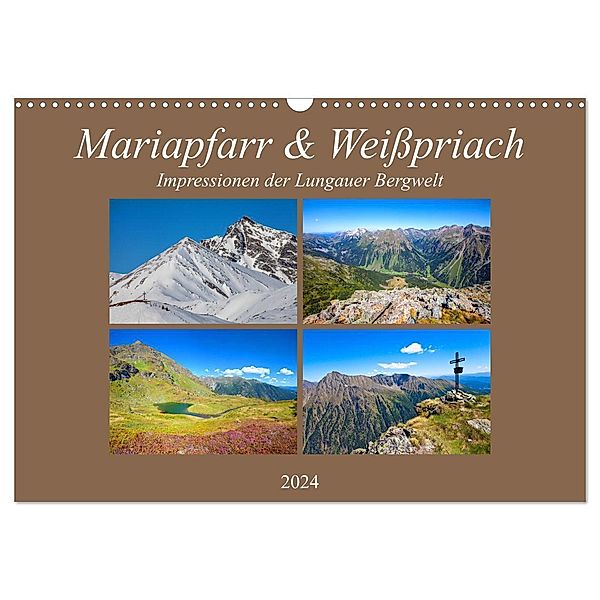 Mariapfarr & Weisspriach (Wandkalender 2024 DIN A3 quer), CALVENDO Monatskalender, Christa Kramer