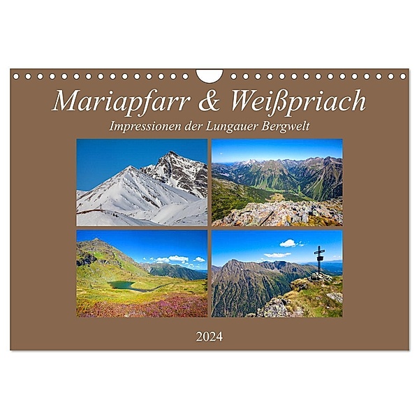 Mariapfarr & Weißpriach (Wandkalender 2024 DIN A4 quer), CALVENDO Monatskalender, Christa Kramer