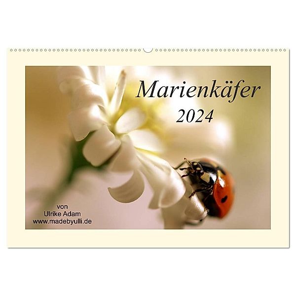 Marienkäfer / 2024 (Wandkalender 2024 DIN A2 quer), CALVENDO Monatskalender, Ulrike Adam; madebyulli.de
