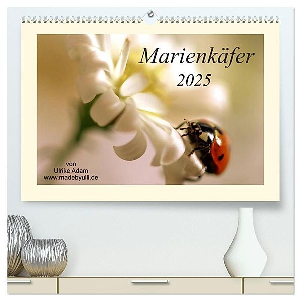 Marienkäfer / 2025 (hochwertiger Premium Wandkalender 2025 DIN A2 quer), Kunstdruck in Hochglanz, Calvendo, Ulrike Adam; madebyulli.de