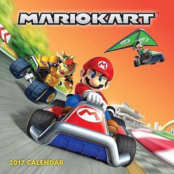 Mario Kart 2017 Wall Calendar, Nintendo USA