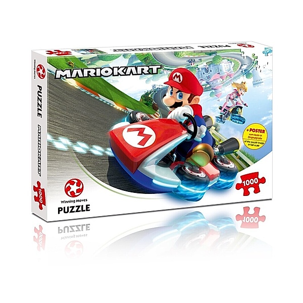 Winning Moves Mario Kart - Funracer, 1000 pcs (Puzzle)