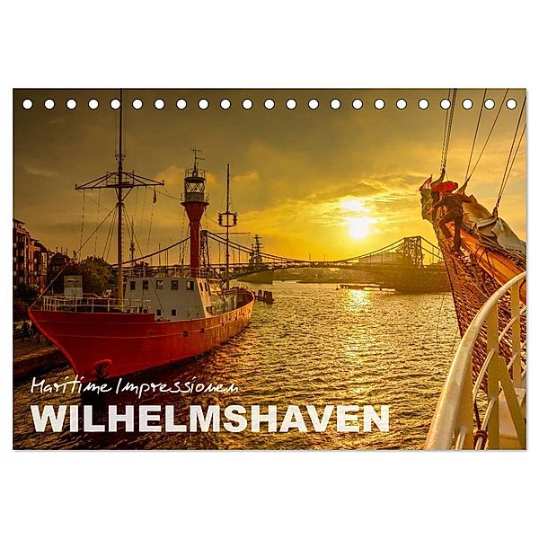 Maritime Impressionen Wilhelmshaven (Tischkalender 2024 DIN A5 quer), CALVENDO Monatskalender, © www.geniusstrand.de