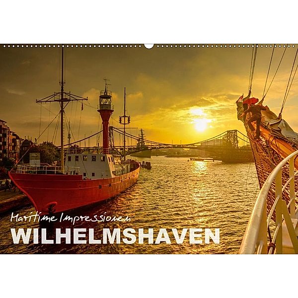 Maritime Impressionen Wilhelmshaven (Wandkalender 2020 DIN A2 quer), © www.geniusstrand.de