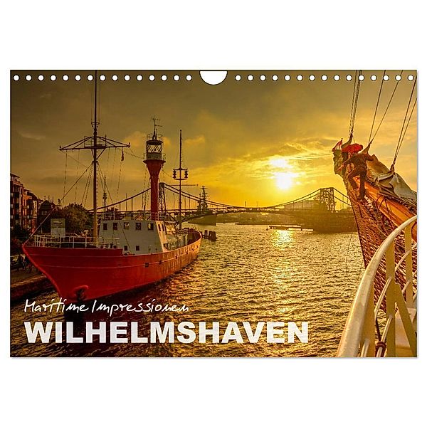 Maritime Impressionen Wilhelmshaven (Wandkalender 2024 DIN A4 quer), CALVENDO Monatskalender, © www.geniusstrand.de