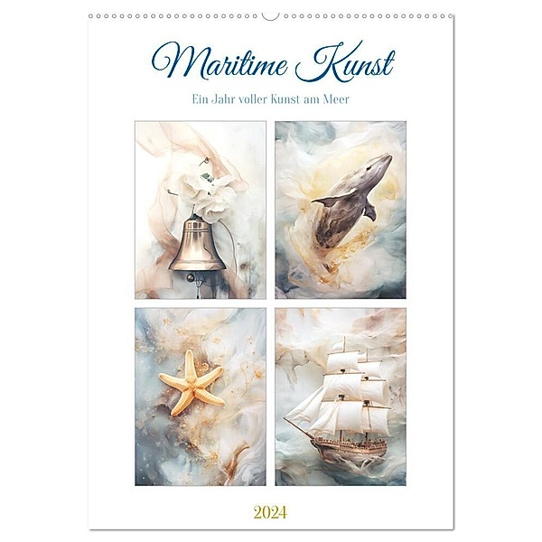 Maritime Kunst (Wandkalender 2024 DIN A2 hoch), CALVENDO Monatskalender, Steffen Gierok-Latniak