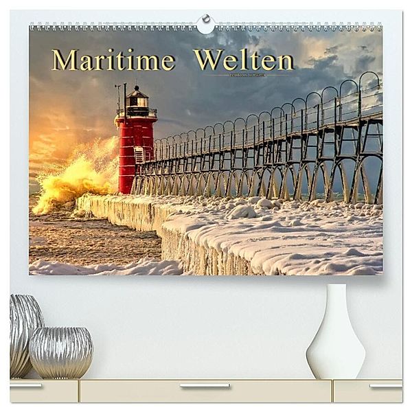 Maritime Welten (hochwertiger Premium Wandkalender 2024 DIN A2 quer), Kunstdruck in Hochglanz, Peter Roder
