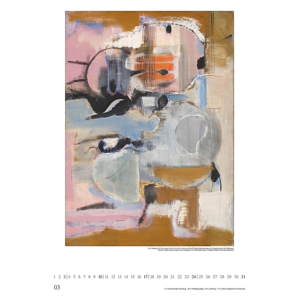 Mark Rothko 2024 KunstKalender PosterKalender 50x70 Kalender