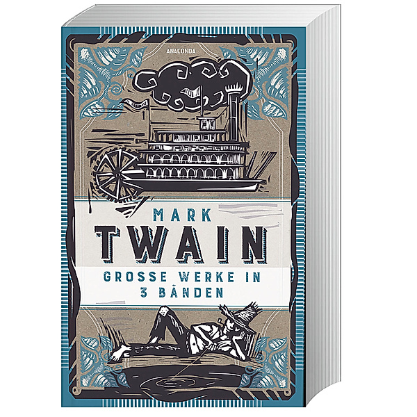 Mark Twain, Grosse Werke in 3 Bänden im Schmuck-Schuber, Mark Twain