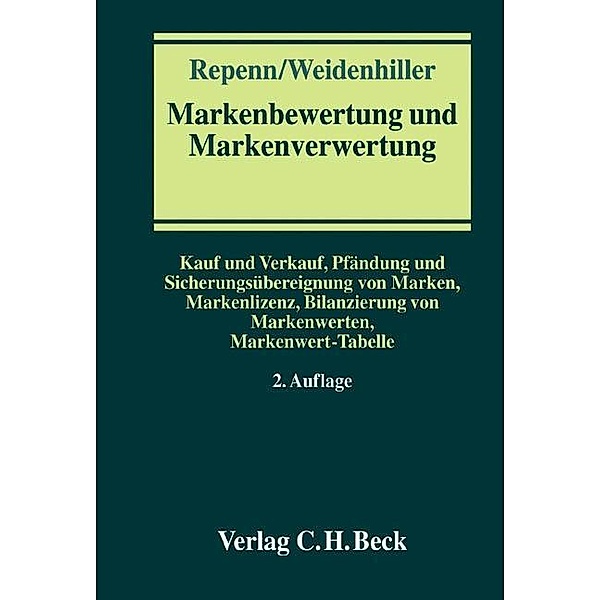 Markenbewertung und Markenverwertung, Wolfgang Repenn, Gabriele Weidenhiller
