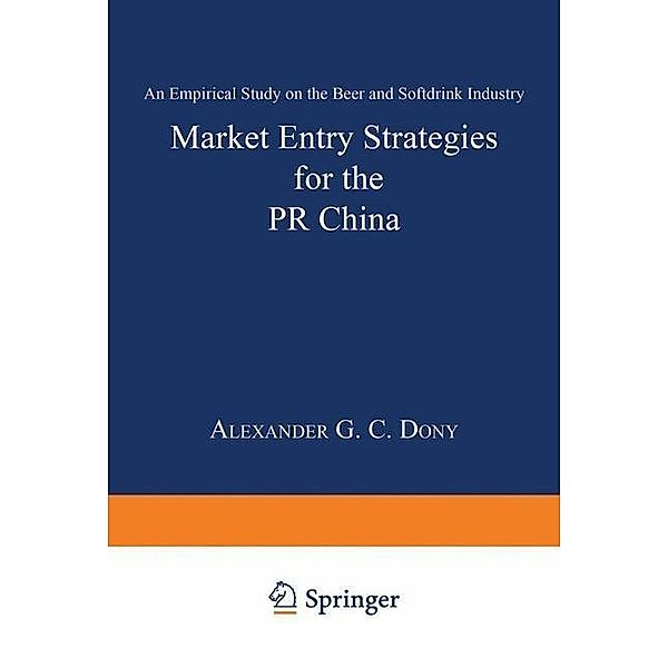Market Entry Strategies for the PR China