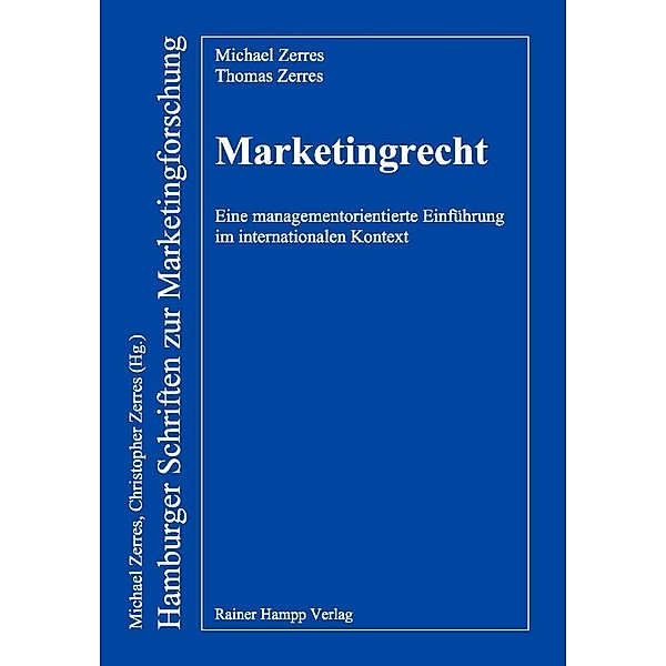 Marketingrecht, Michael Zerres, Thomas Zerres