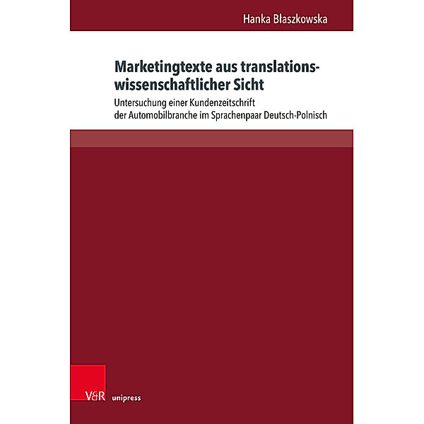 Marketingtexte aus translationswissenschaftlicher Sicht, Hanka Blaszkowska