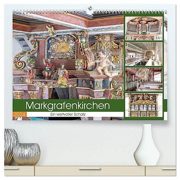Markgrafenkirchen. Ein wertvoller Schatz (hochwertiger Premium Wandkalender 2024 DIN A2 quer), Kunstdruck in Hochglanz, Bodo Schmidt