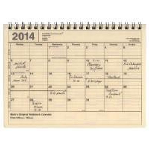 MARK'S 2014 Tischkalender S Ivory