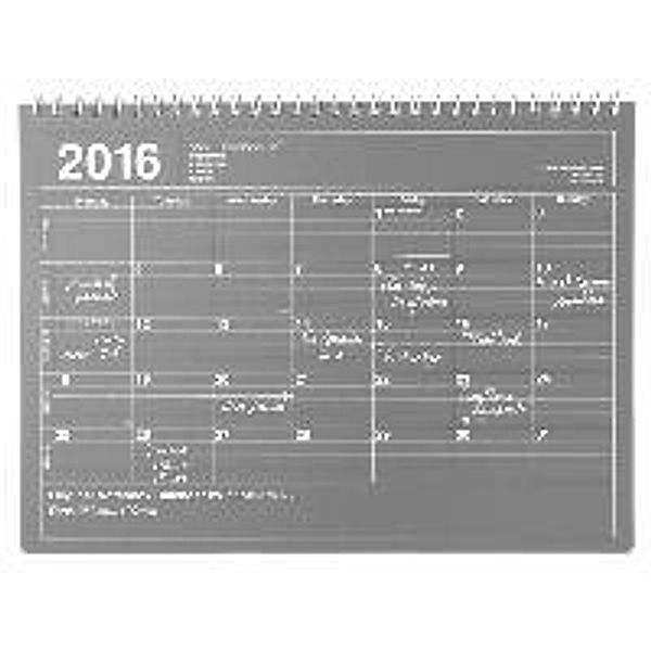 MARK'S 2016 Tischkalender M // Black