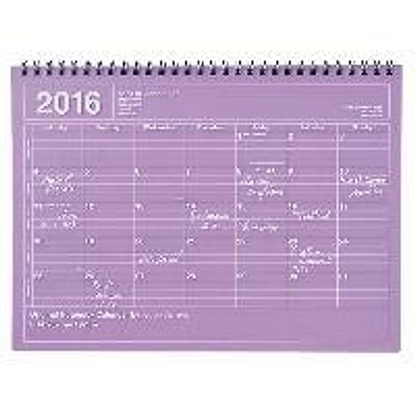 MARK'S 2016 Tischkalender M // Purple