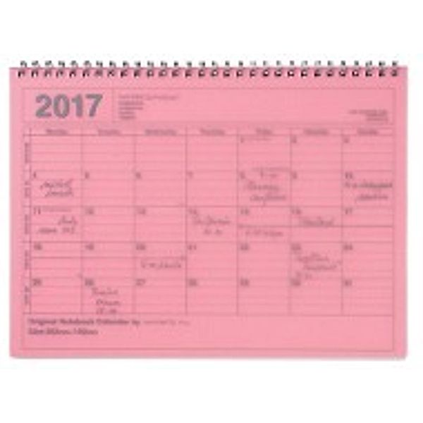 MARK'S 2017 Tischkalender M // Pink
