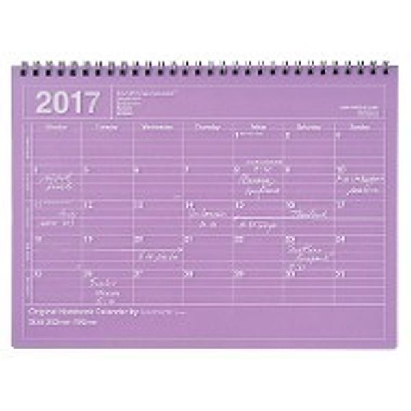 MARK'S 2017 Tischkalender M // Purple