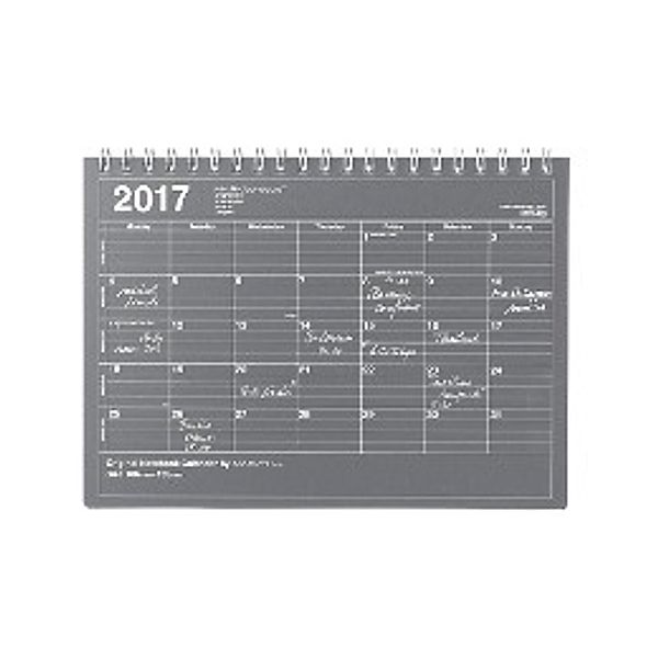 MARK'S 2017 Tischkalender S // Black