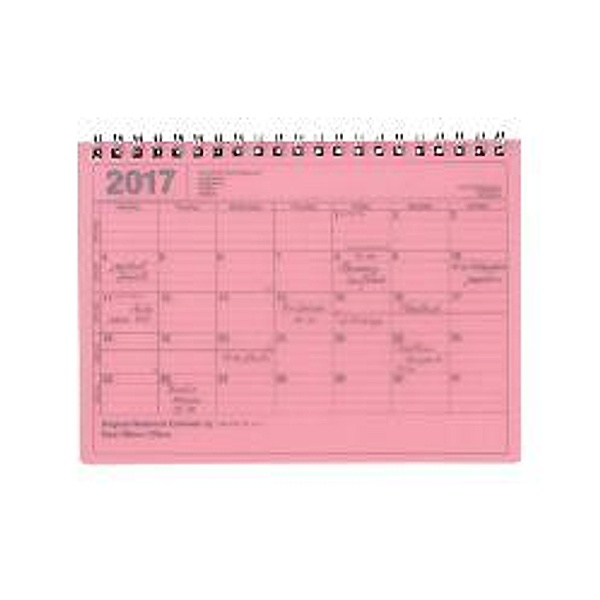 MARK'S 2017 Tischkalender S // Pink