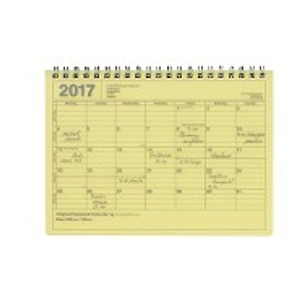 MARK'S 2017 Tischkalender S // Yellow