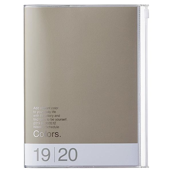 MARK'S 2020 Taschenkalender A5 vertikal, COLORS, Grey
