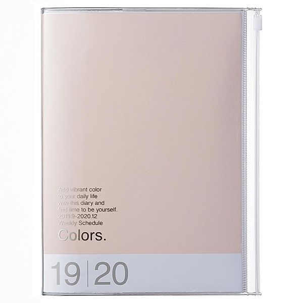 MARK'S 2020 Taschenkalender A5 vertikal, COLORS, Pink Beige