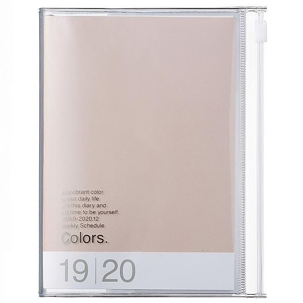 MARK'S 2020 Taschenkalender A6 vertikal, COLORS, Pink Beige
