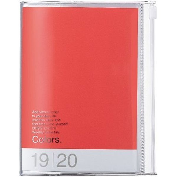 MARK'S 2020 Taschenkalender A6 vertikal, COLORS, Red