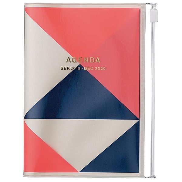 MARK'S 2020 Taschenkalender A6 vertikal, Geometric Pattern, PINK
