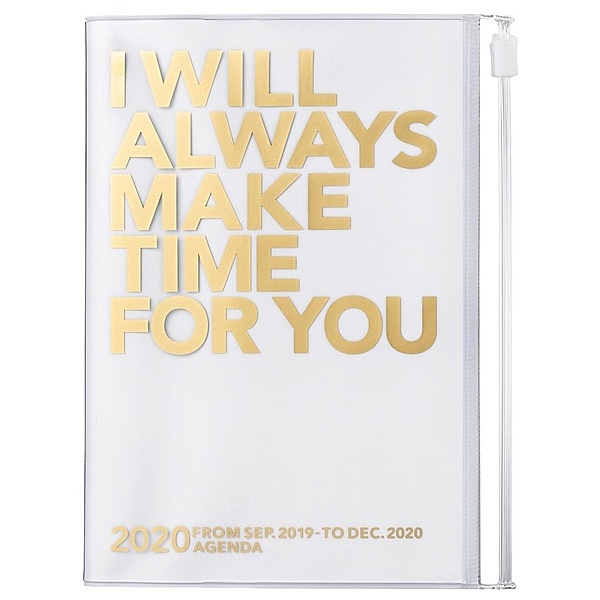 MARK'S 2020 Taschenkalender A6 vertikal, MAKE TIME, Gold