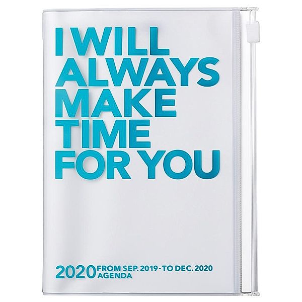 MARK'S 2020 Taschenkalender A6 vertikal, MAKE TIME, Turqoise