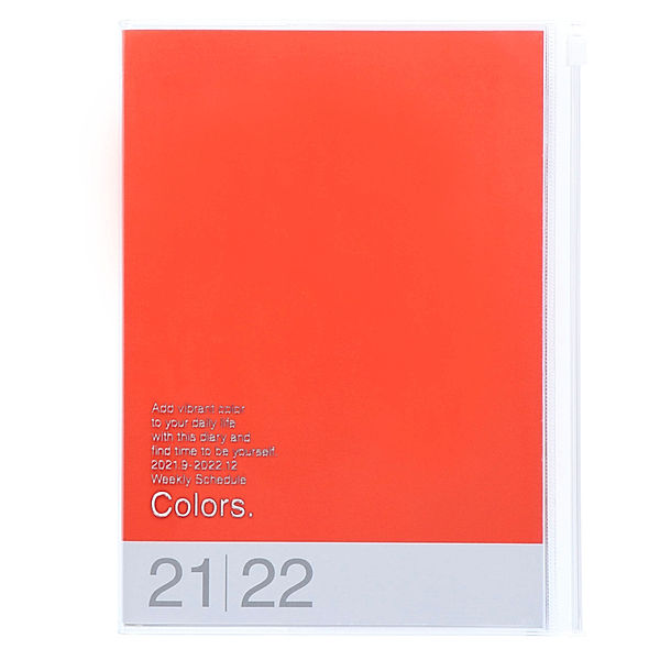 MARK'S 2021/2022 Taschenkalender A5 vertikal, COLORS, Orange