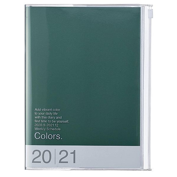 MARK'S 2021 Taschenkalender A5 vertikal, COLORS, Green