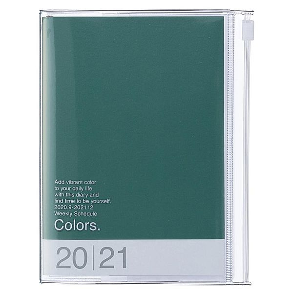 MARK'S 2021 Taschenkalender A6 vertikal, COLORS, Green