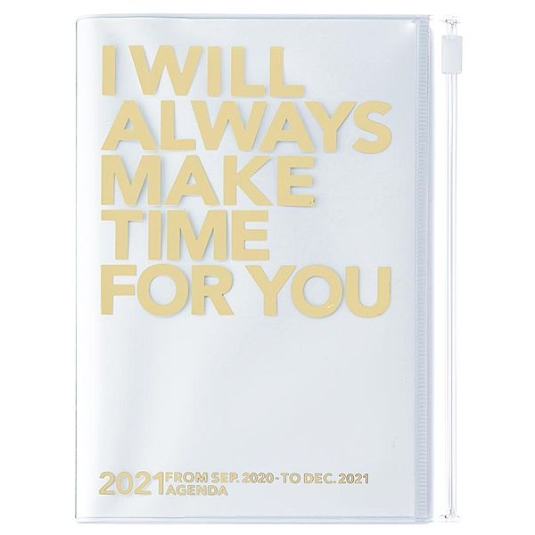 MARK'S 2021 Taschenkalender A6 vertikal, MAKE TIME, Gold