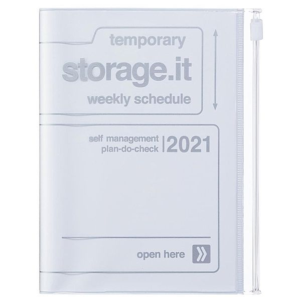 MARK'S 2021 Taschenkalender A6 vertikal, Storage.it, White