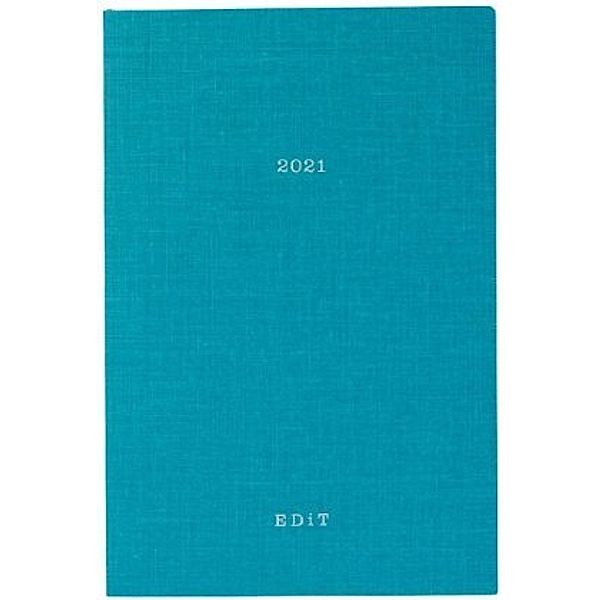 MARK'S 2021 Taschenkalender B6 vertikal, EDIT COLOR, Blue